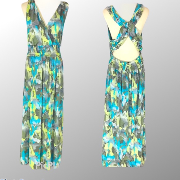 Apple Bottoms Dresses & Skirts - Apple Bottoms Maxi Dress plus sz snake skin banded